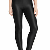 Girls Shiny High Waisted Leggings – Dance & Gymnastics Stretch Tights
