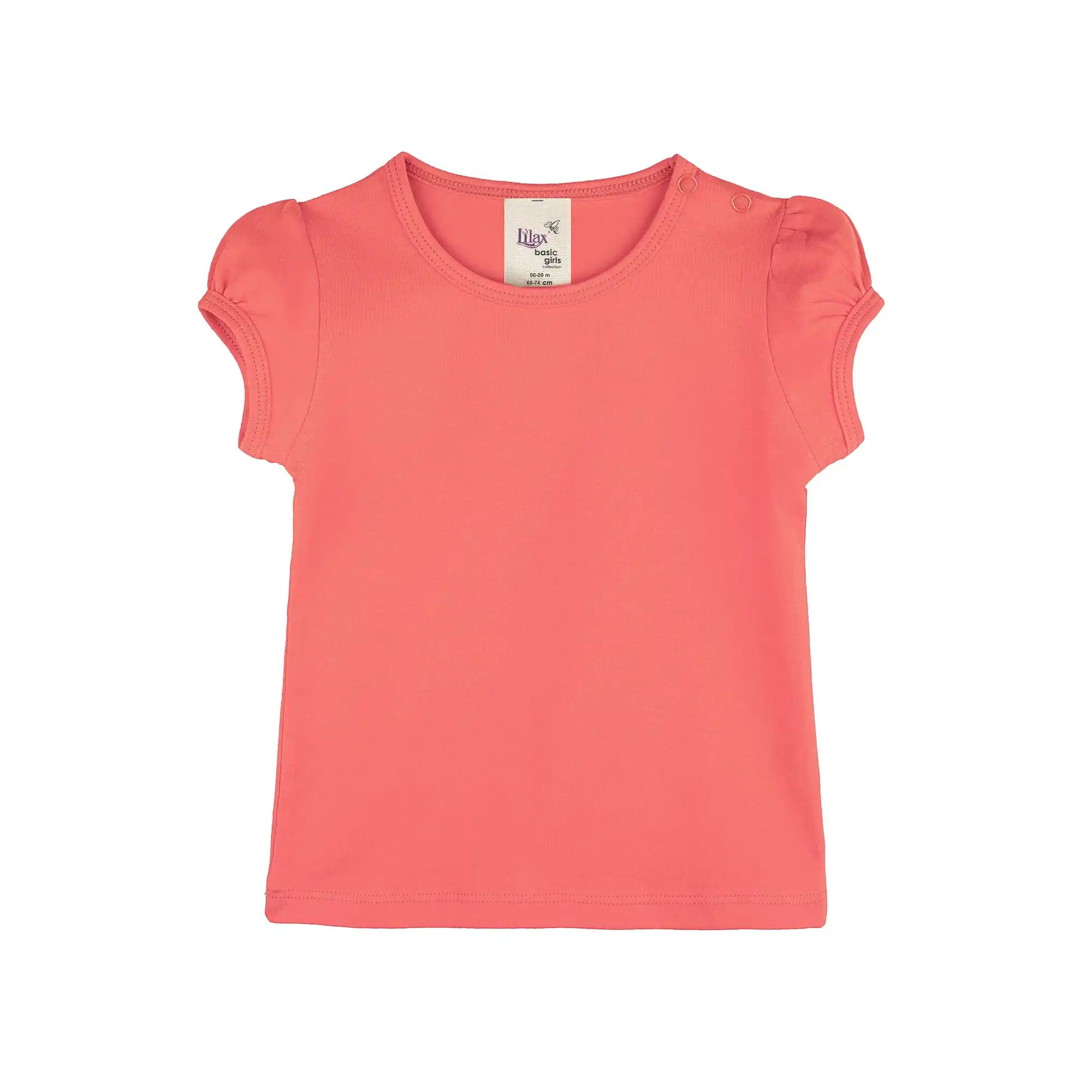 Baby Girls' Basic T-Shirt Short Sleeve Crewneck Tee