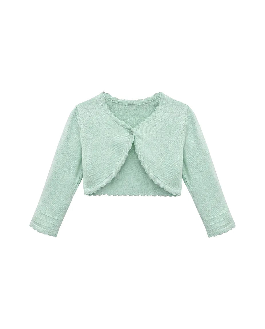 Baby Knit Buttoned Bolero Cardigan