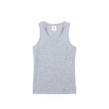 Girls' Soft Solid Cotton Blend Racerback Tank Top