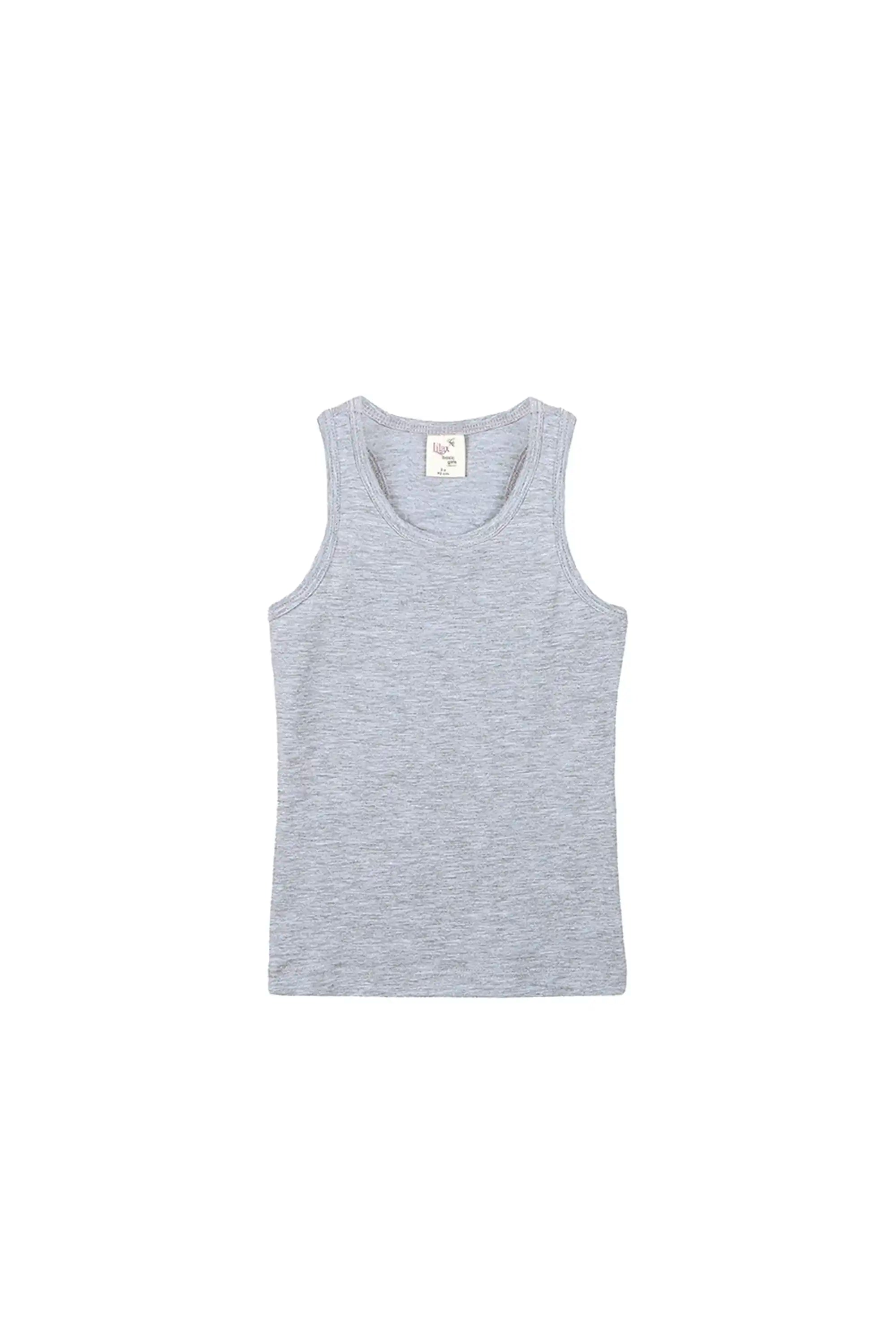 Girls' Soft Solid Cotton Blend Racerback Tank Top