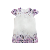 Little Girls Floral Dress, Toddler Short Sleeve Summer Dress