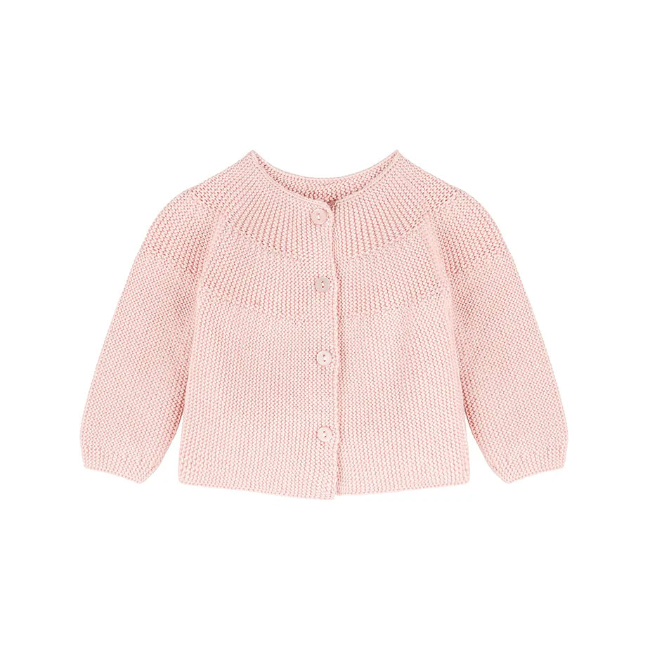 Baby Cotton Blend Chunky Knit Cardigan