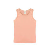 Girls' Soft Solid Cotton Blend Racerback Tank Top