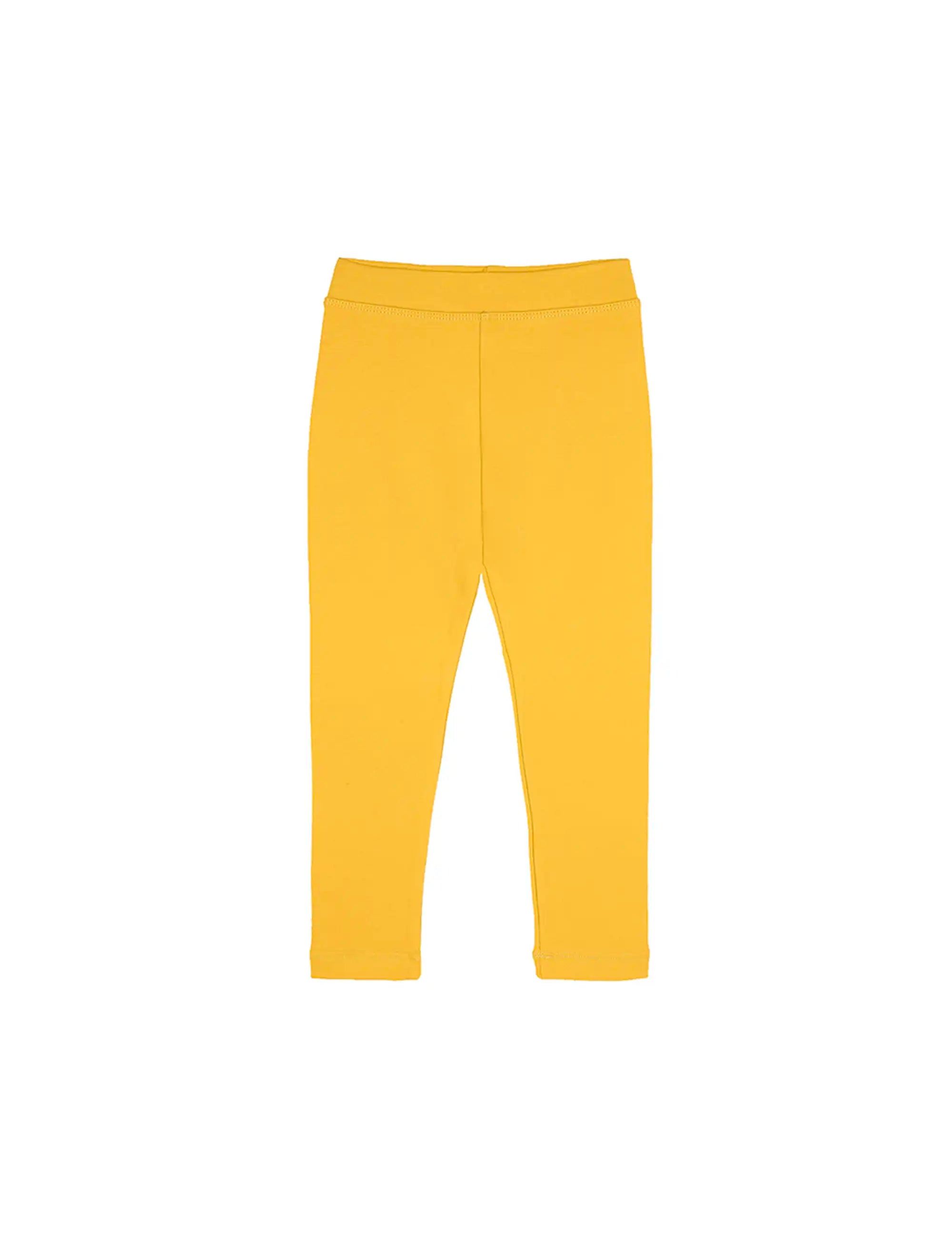 Girls' Basic Solid Full Length Cotton Soft Leggings