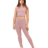 Girls Athletic Crop Top & Legging Set