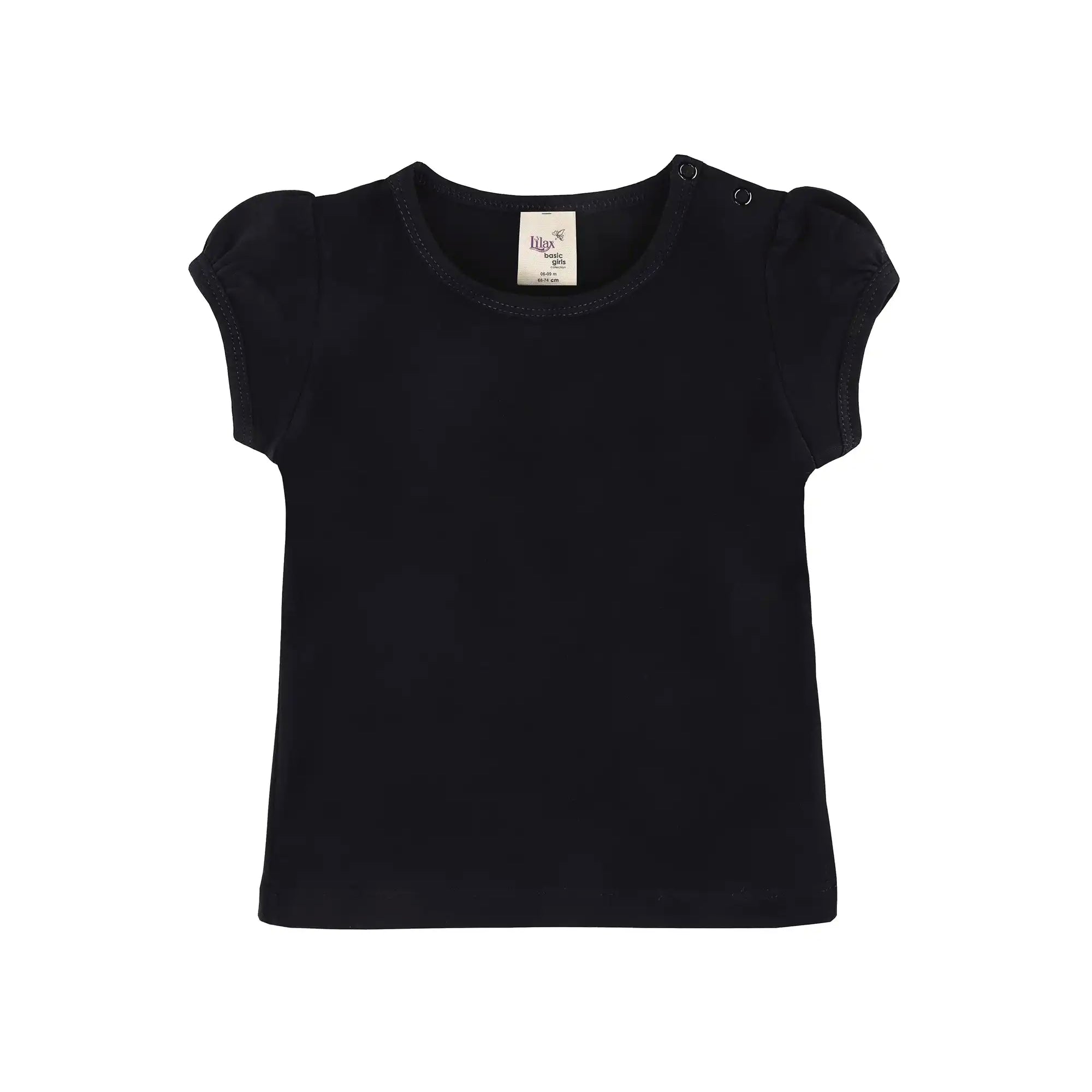 Baby Girls' Basic T-Shirt Short Sleeve Crewneck Tee