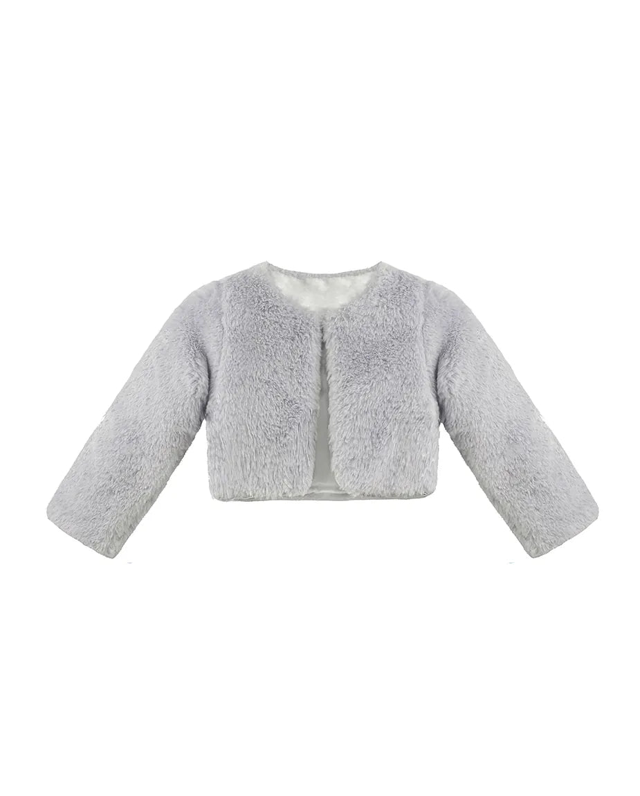 Girls Cozy Crewneck Bolero Cardigan