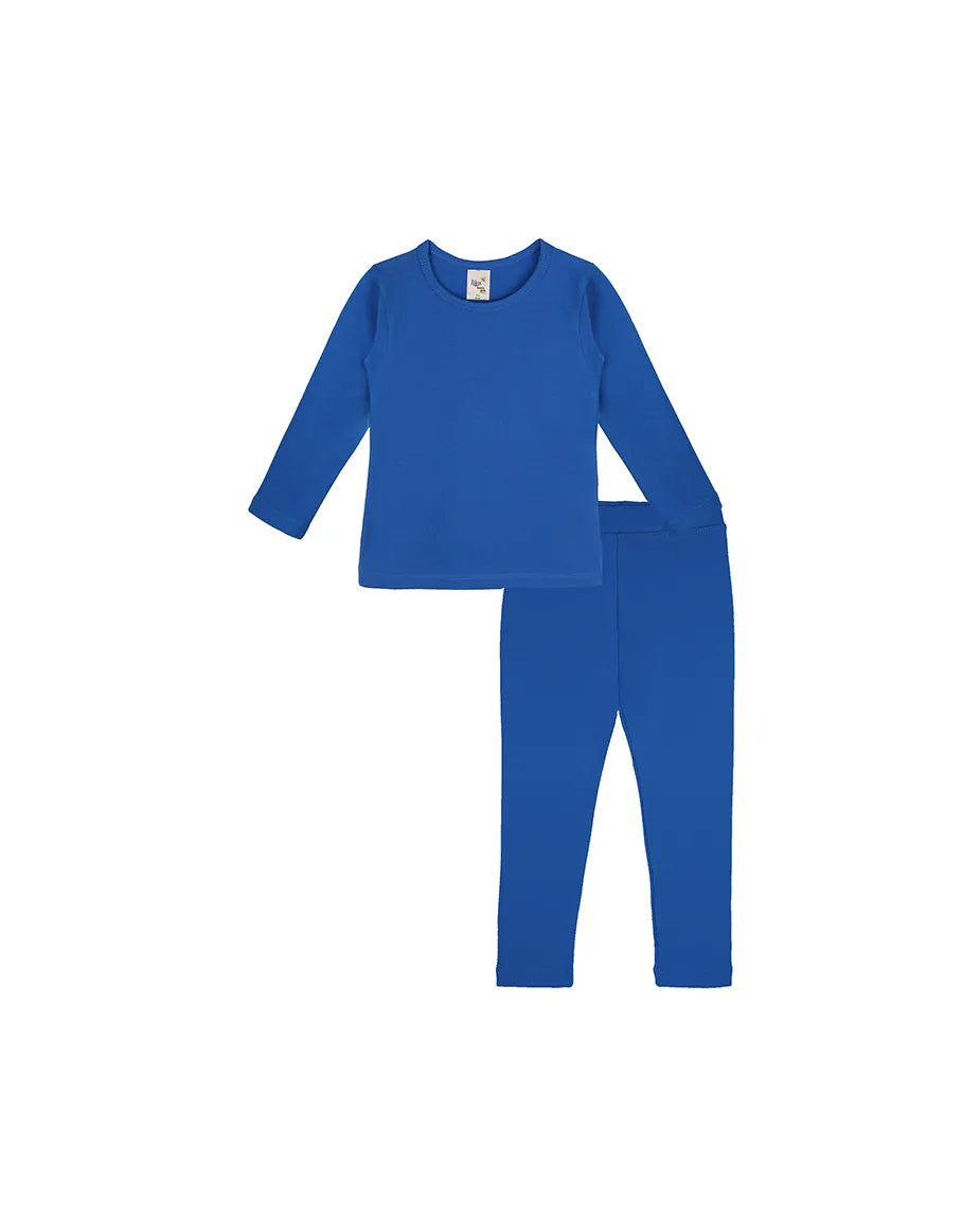 Little Girls Cotton Crewneck Basic T-Shirt & Leggings Set