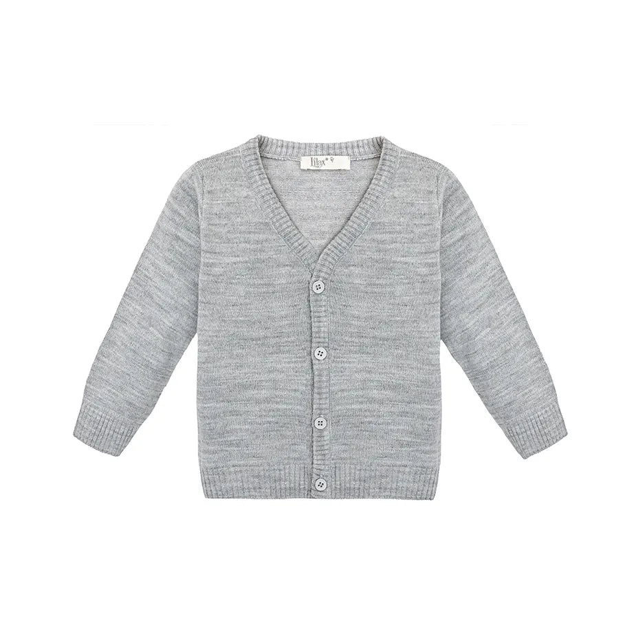V-Neck Cardigan Sweater for Boys - Featuring Button Closure, Toddler to Youth