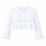 Girls Patterned Knit Bolero Cardigan