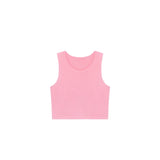 Girls' Double Lined Sleeveless Basic Crop Tank Top