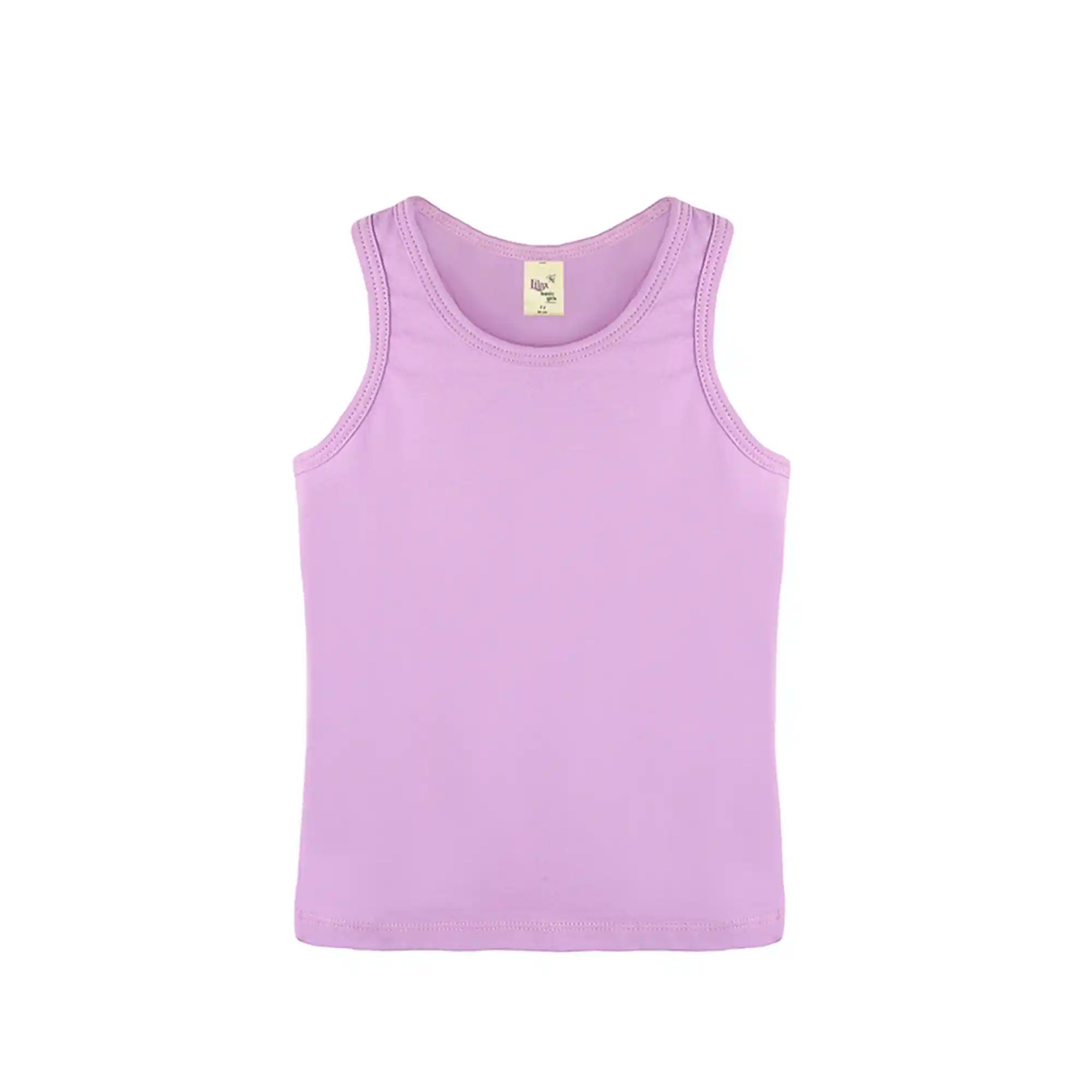Girls' Soft Solid Cotton Blend Racerback Tank Top