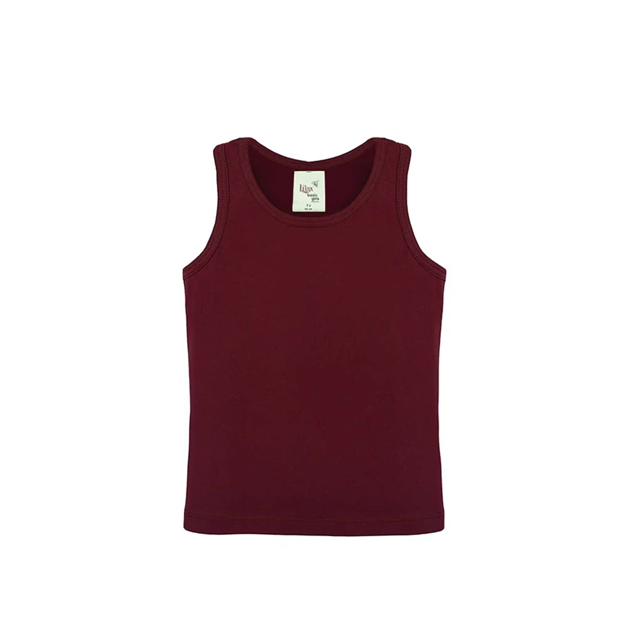 Girls' Soft Solid Cotton Blend Racerback Tank Top