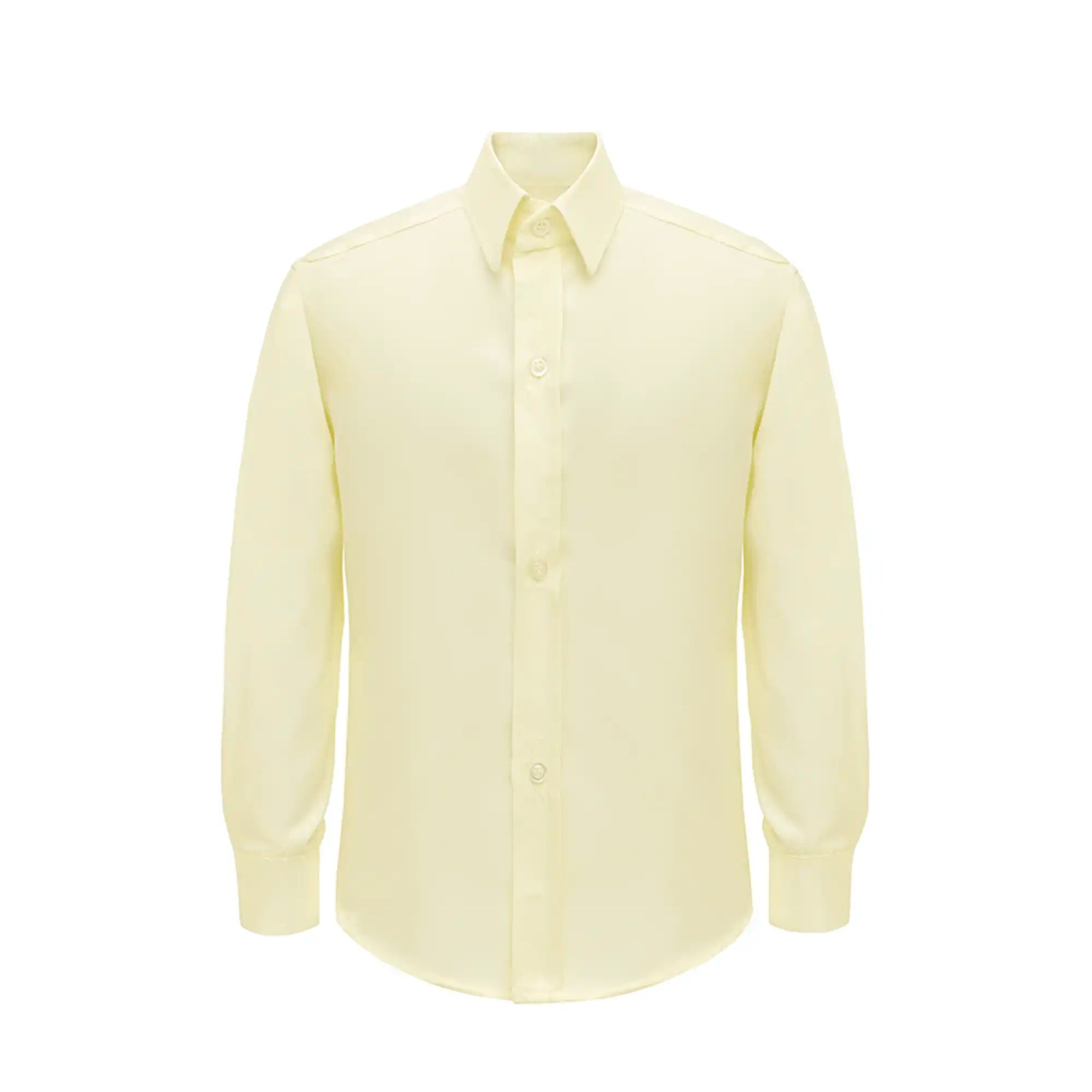 Boys' Button Down Shirt Solid Long Sleeve Dress Shirt