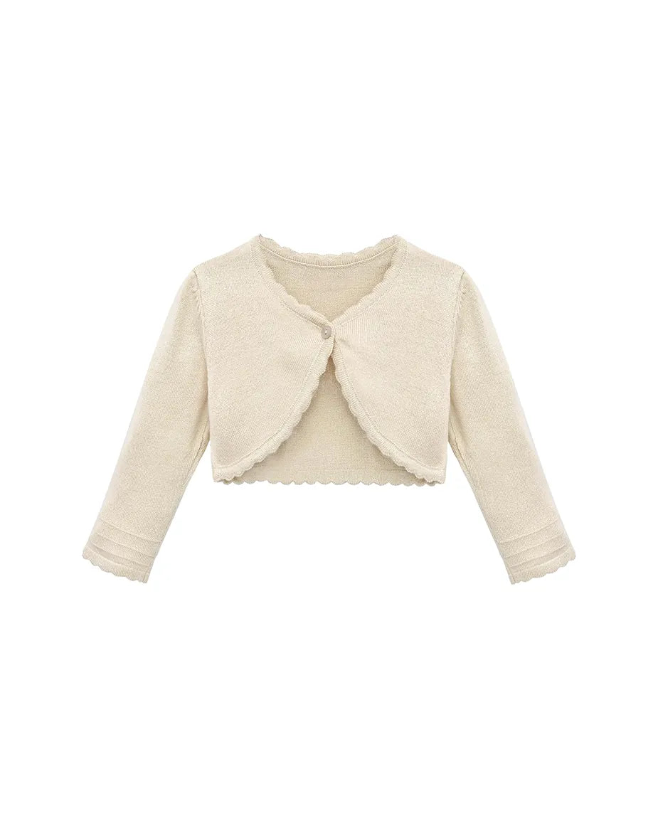 Baby Knit Buttoned Bolero Cardigan