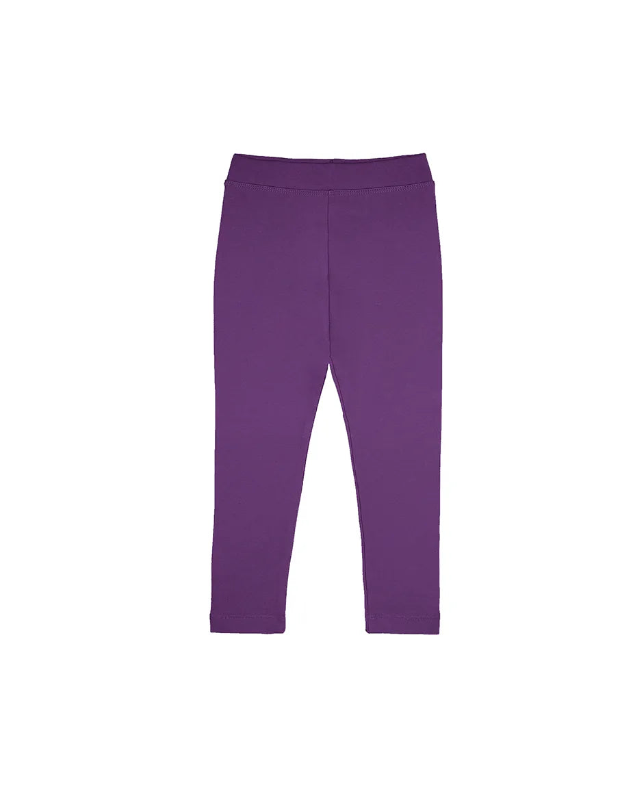 Big Girls' Basic Solid Full Length Cotton Soft Legging