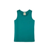 Girls' Soft Solid Cotton Blend Racerback Tank Top
