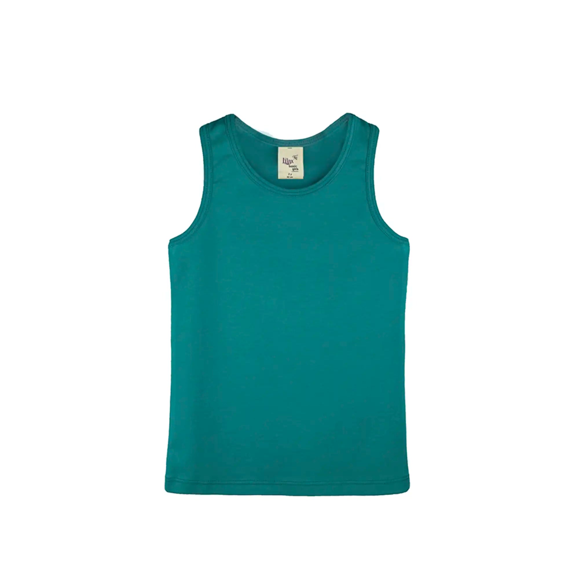 Girls' Soft Solid Cotton Blend Racerback Tank Top