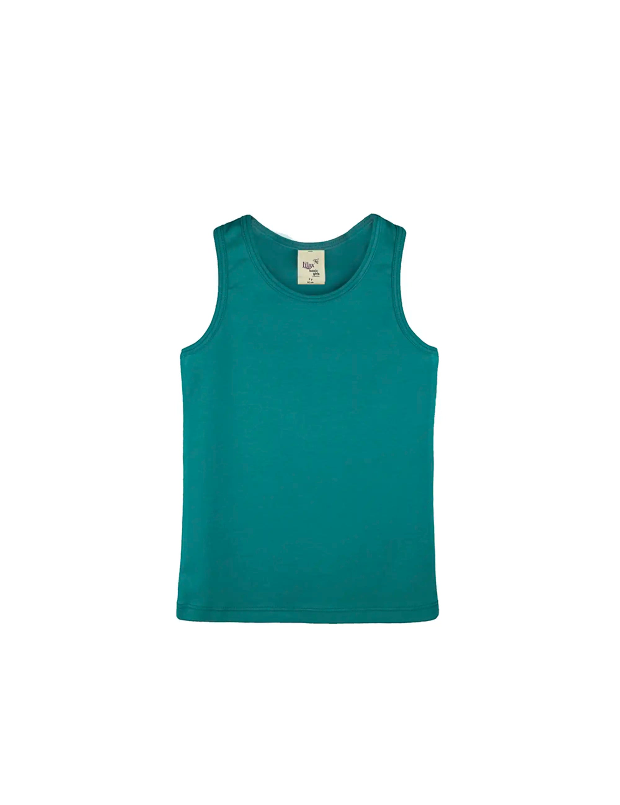 Girls' Soft Solid Cotton Blend Racerback Tank Top