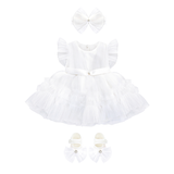 Baby 3-Piece Ruffle Tulle Dress Set