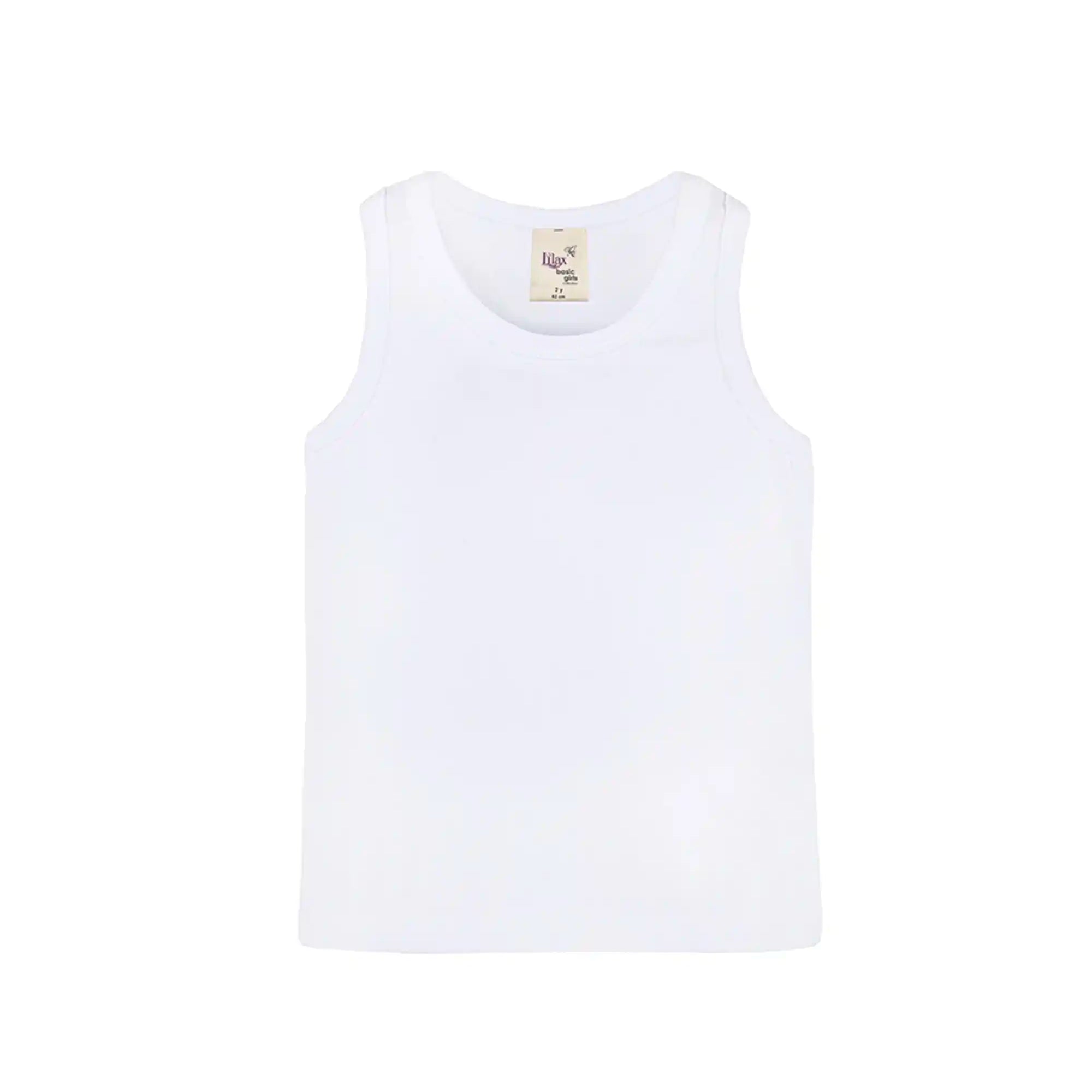 Girls' Soft Solid Cotton Blend Racerback Tank Top