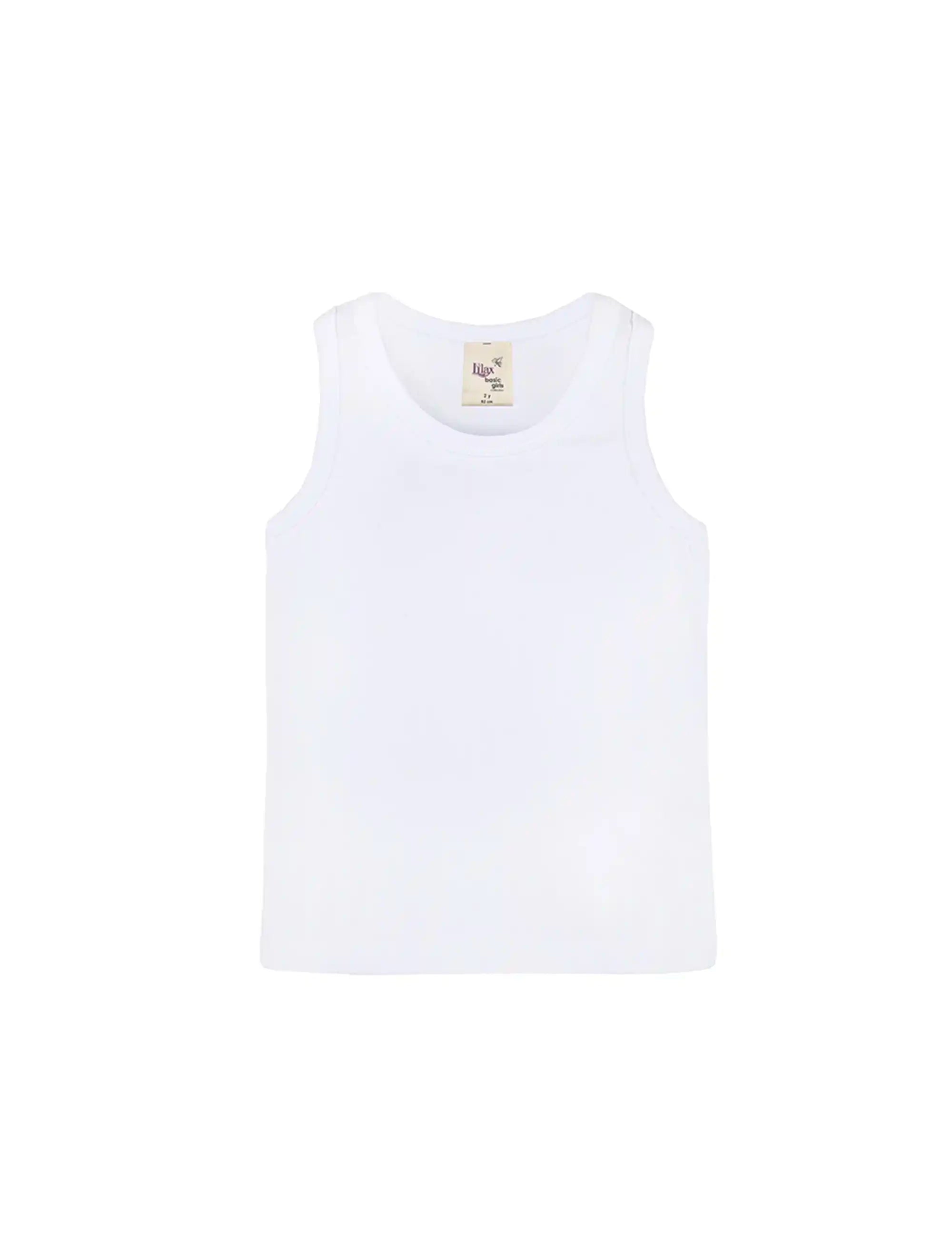 Girls' Soft Solid Cotton Blend Racerback Tank Top
