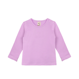 Baby Cotton Long Sleeve Basic Crewneck T-Shirt