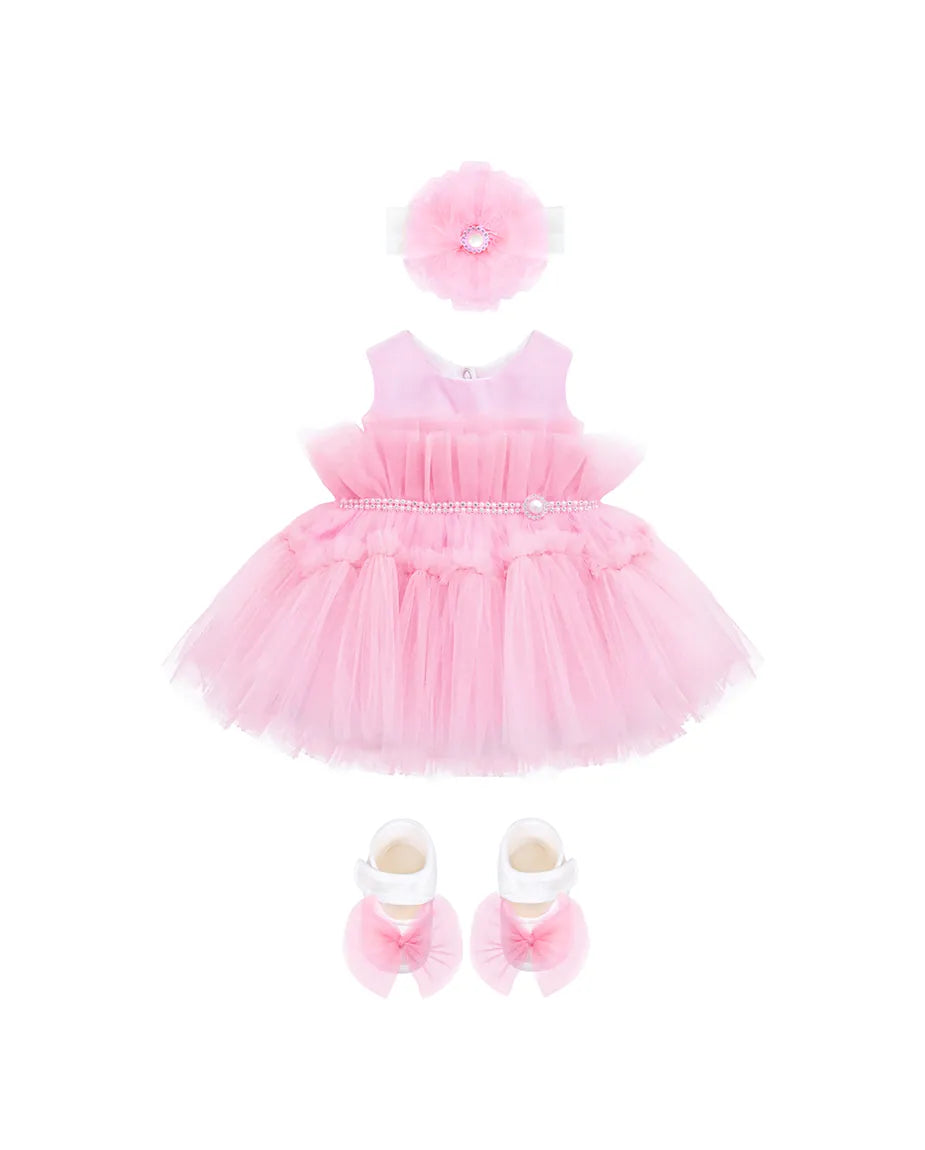 Baby Embellished Tulle Tutu Outfit Set