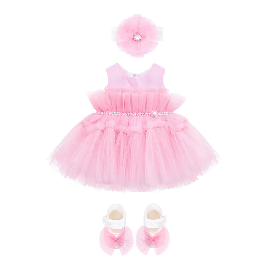 Baby Embellished Tulle Tutu Outfit Set