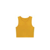 Girls' Double Lined Sleeveless Basic Crop Tank Top