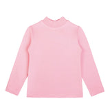 Toddler Cotton Long Sleeve Basic Mock-Neck T-Shirt