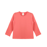 Baby Cotton Long Sleeve Basic Crewneck T-Shirt