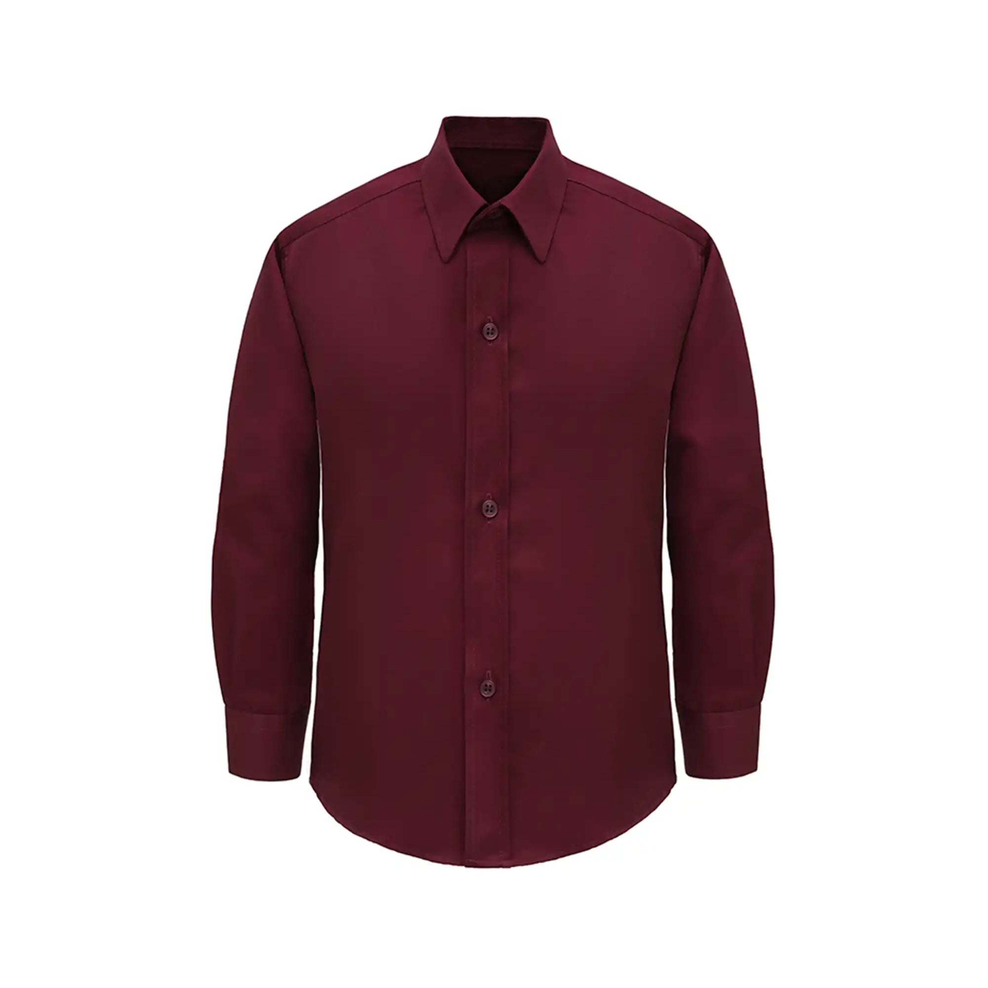 Boys' Button Down Shirt Solid Long Sleeve Dress Shirt