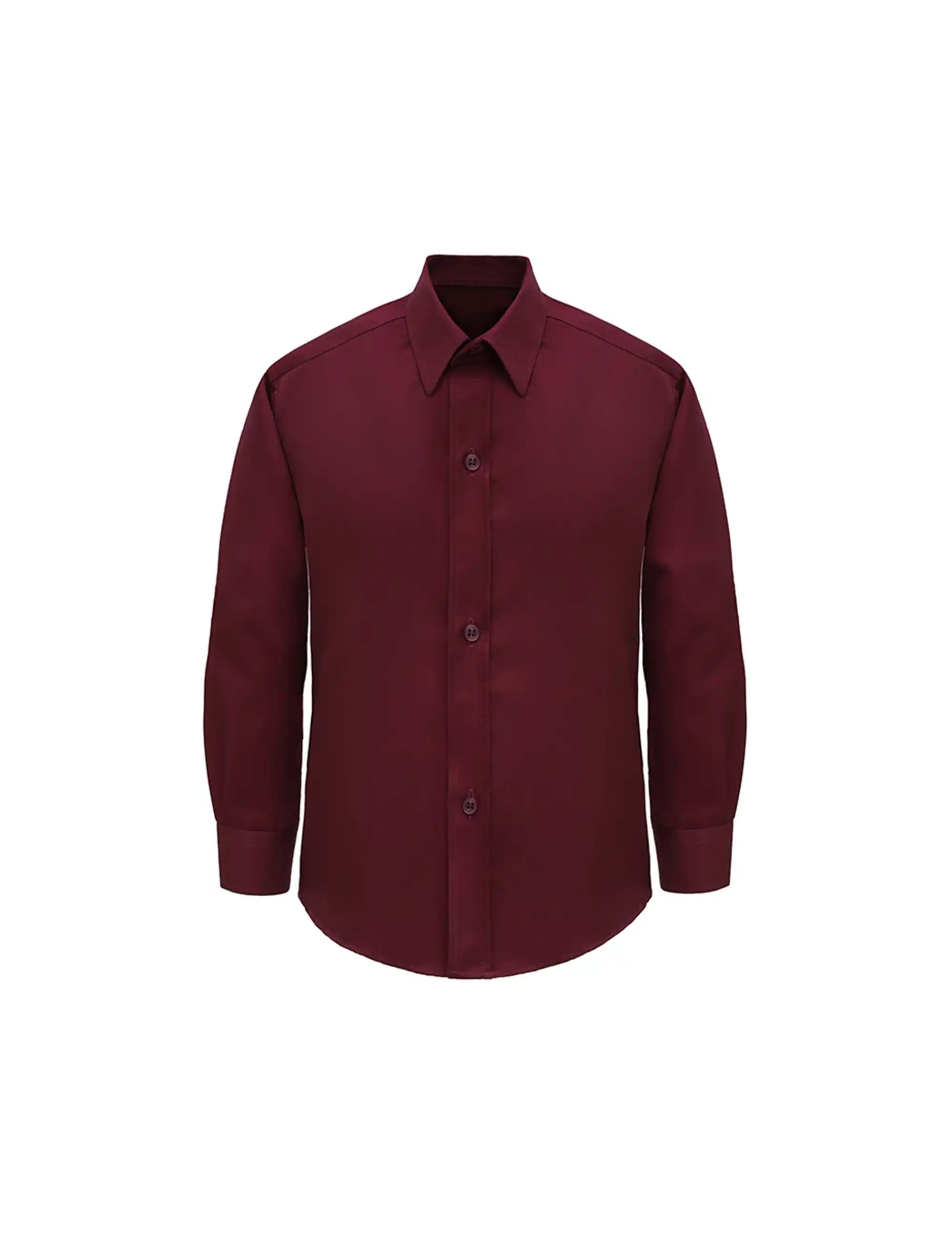 Boys' Button Down Shirt Solid Long Sleeve Dress Shirt