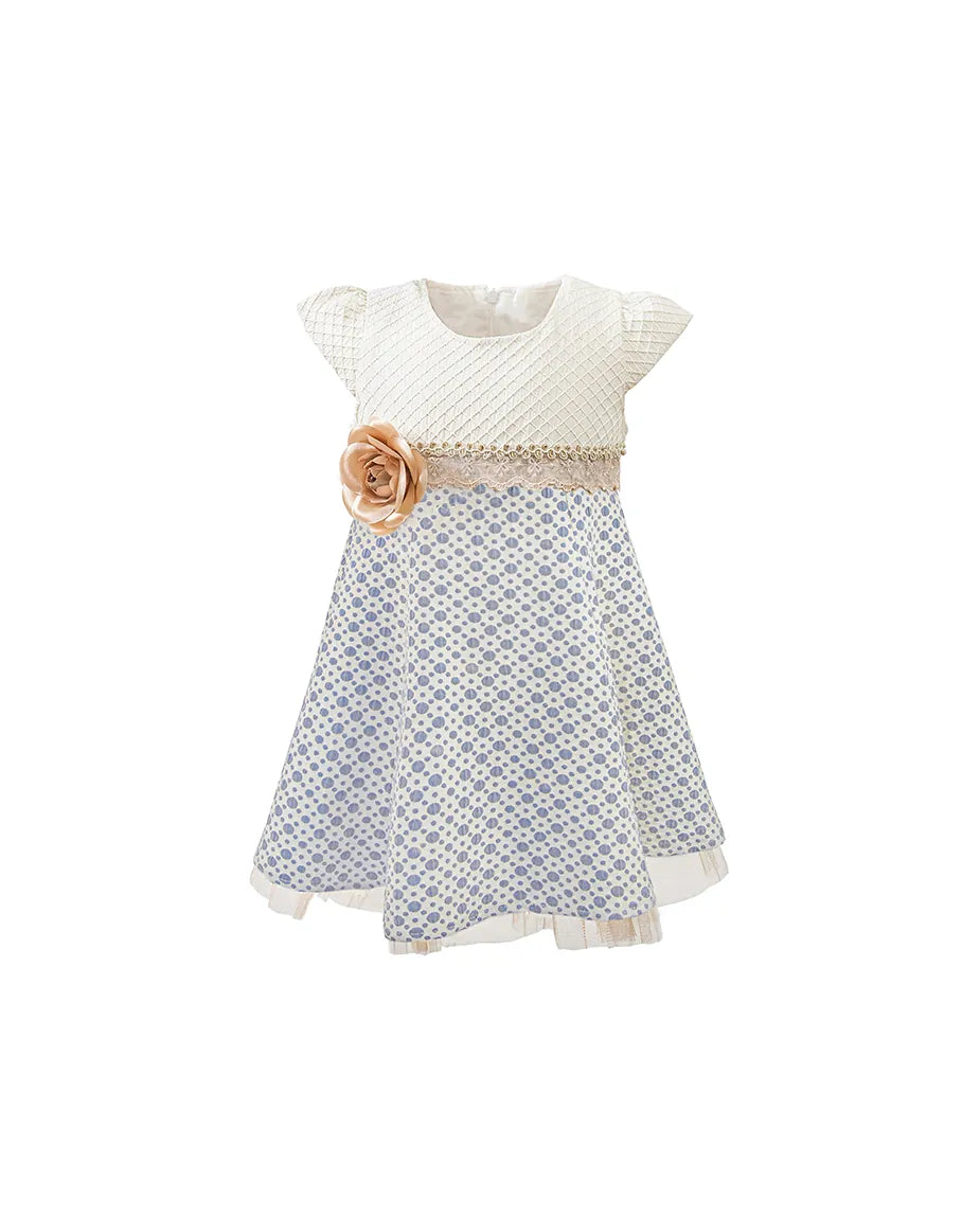 Girls Polka Dot Lace Tulle Dress