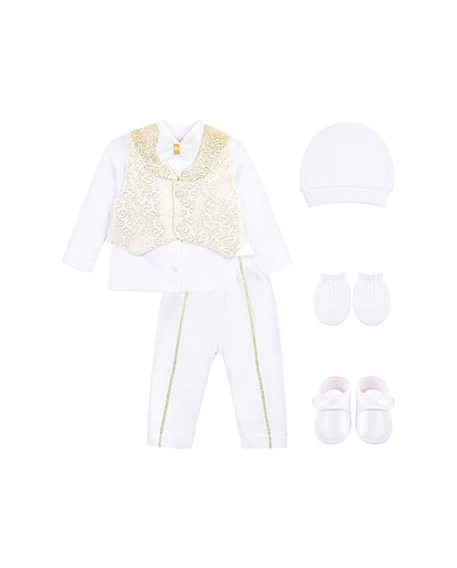 Newborn Baby 6-Piece Cotton Suit Set