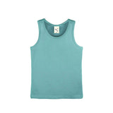 Girls' Soft Solid Cotton Blend Racerback Tank Top
