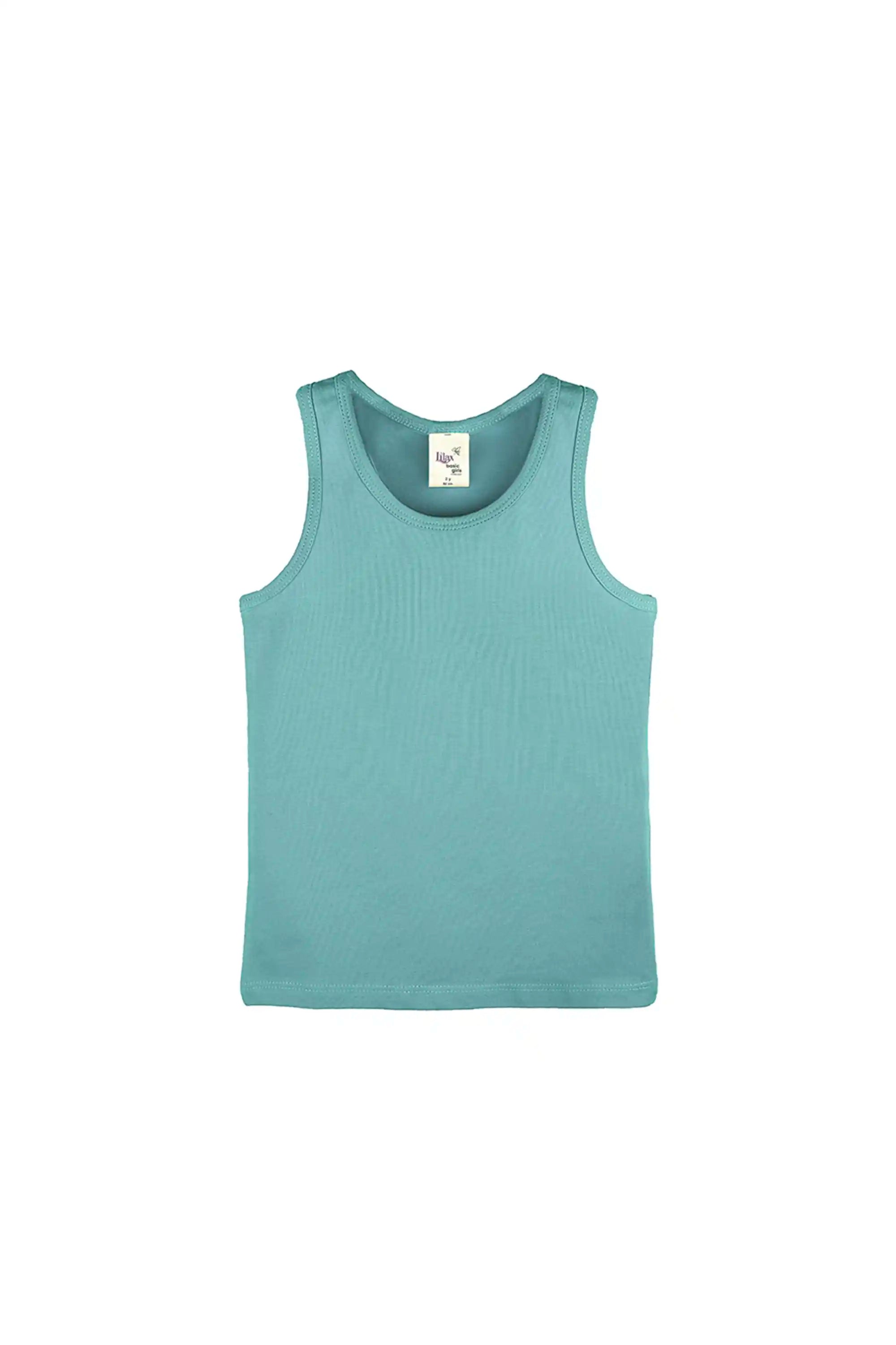 Girls' Soft Solid Cotton Blend Racerback Tank Top