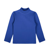 Toddler Cotton Long Sleeve Basic Mock-Neck T-Shirt