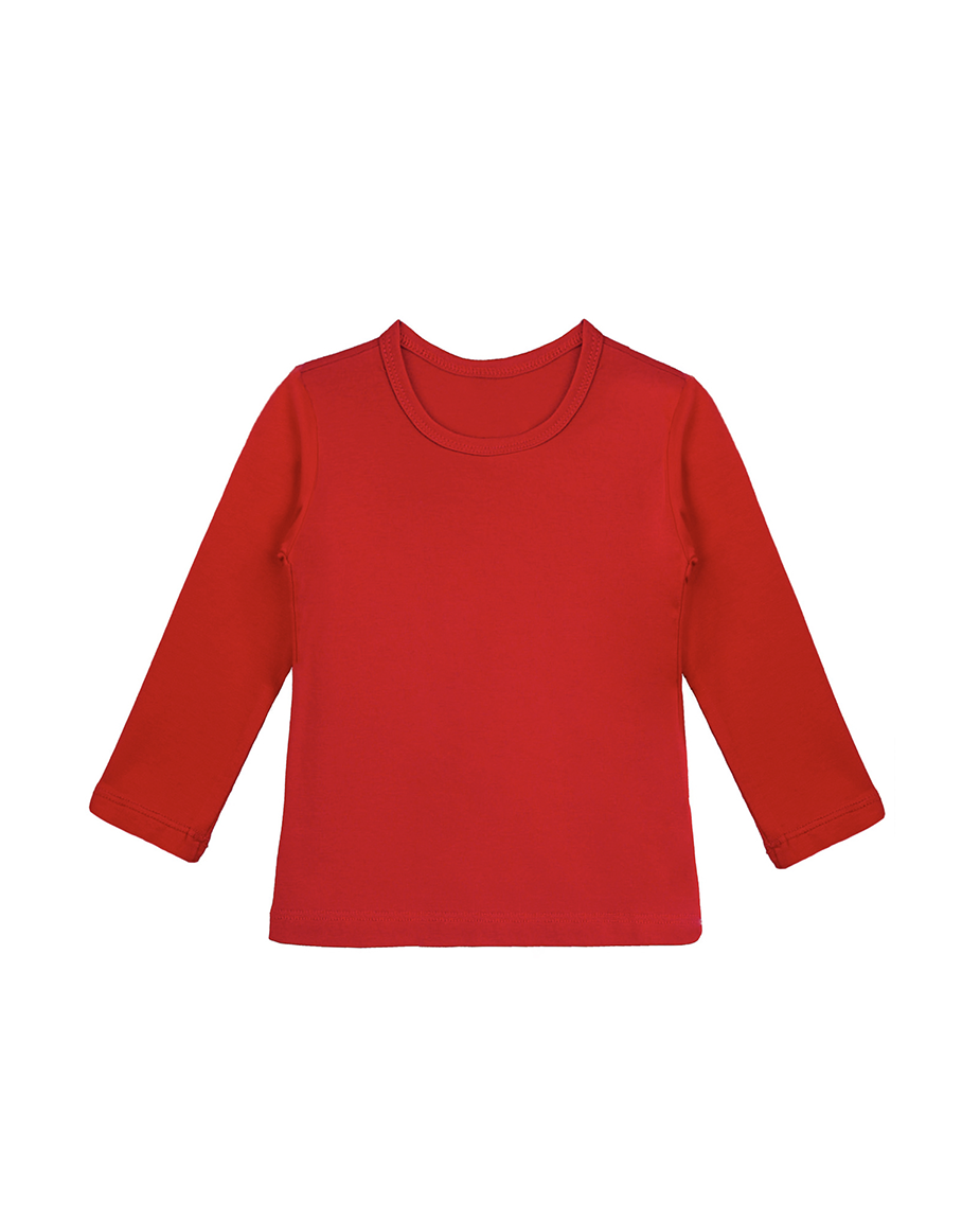 Big Girls Cotton Long Sleeve Basic Crewneck T-Shirt