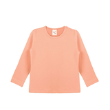 Baby Cotton Long Sleeve Basic Crewneck T-Shirt