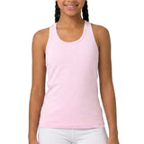 Girls' Soft Solid Cotton Blend Racerback Tank Top
