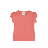 Baby Cotton Puff Sleeve Basic Crewneck T-Shirt