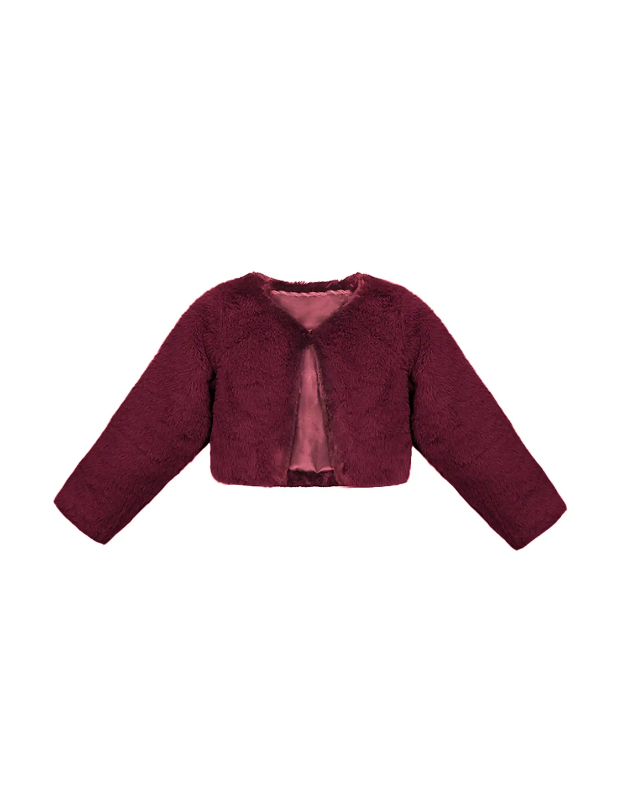 Girls' Bolero Cozy Faux Fur Jacket Shrug