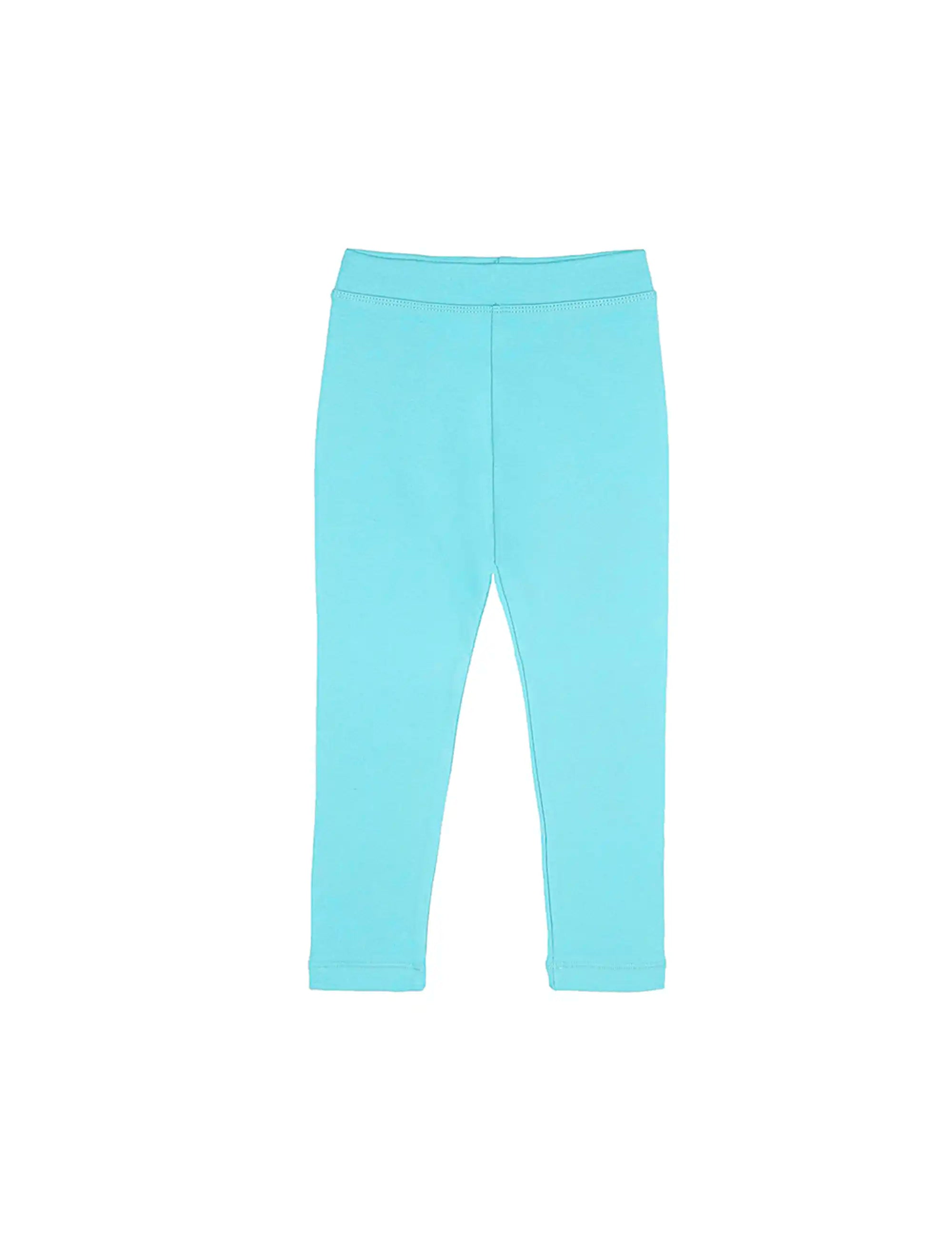 Girls' Basic Solid Full Length Cotton Soft Leggings