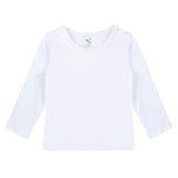 Baby Girls' Basic Long Sleeve Round Neck T-Shirt