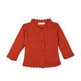 Baby Heart Detailed Knit Cardigan