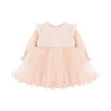 Girl Butterfly Wing Long Sleeve Tulle Party Princess Dress