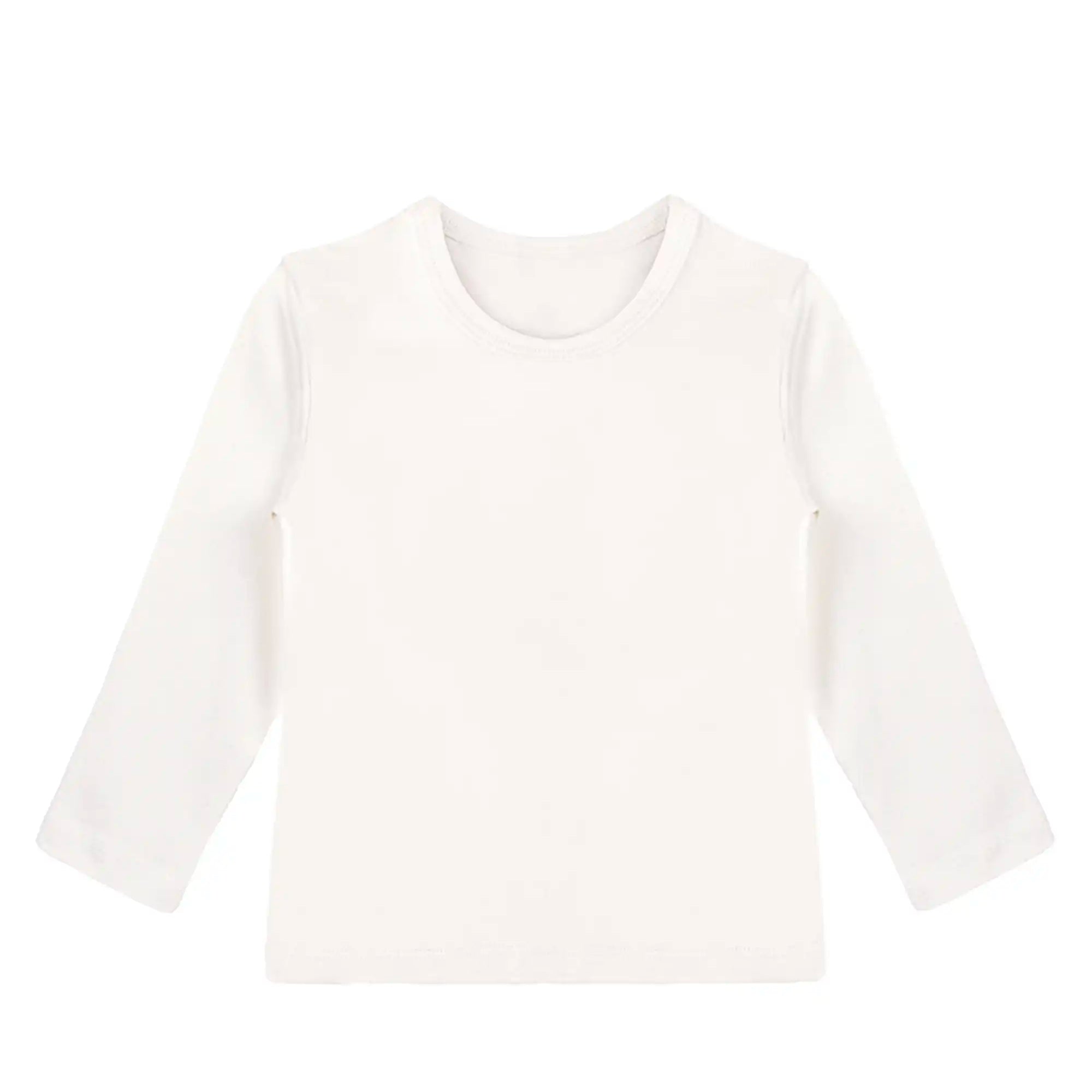 Lilax Girls' Basic Long Sleeve Round Neck Cotton T-Shirt
